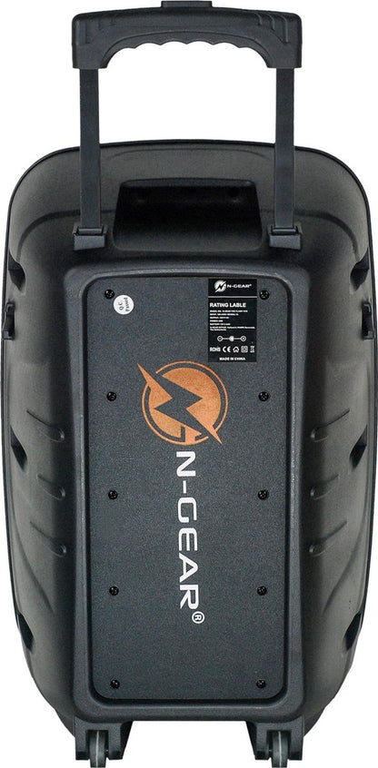 12" Partyhøyttaler m/Lys og 2xTrådløse mikrofoner