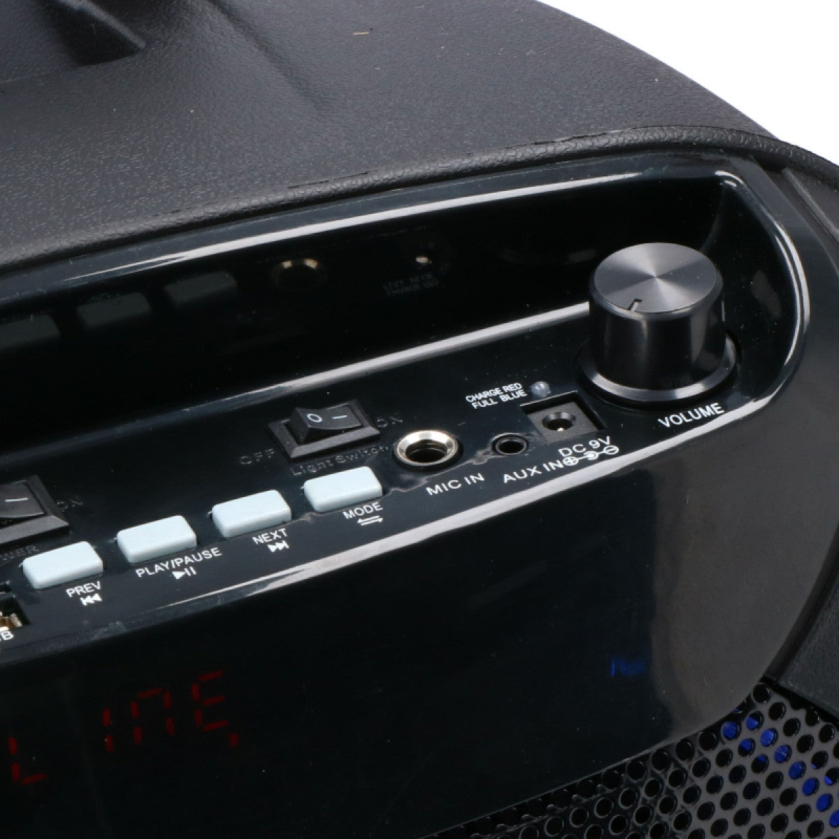 12" Partyhøyttaler m/Lys og 2xTrådløse mikrofoner