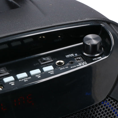 12" Partyhøyttaler m/Lys og 2xTrådløse mikrofoner