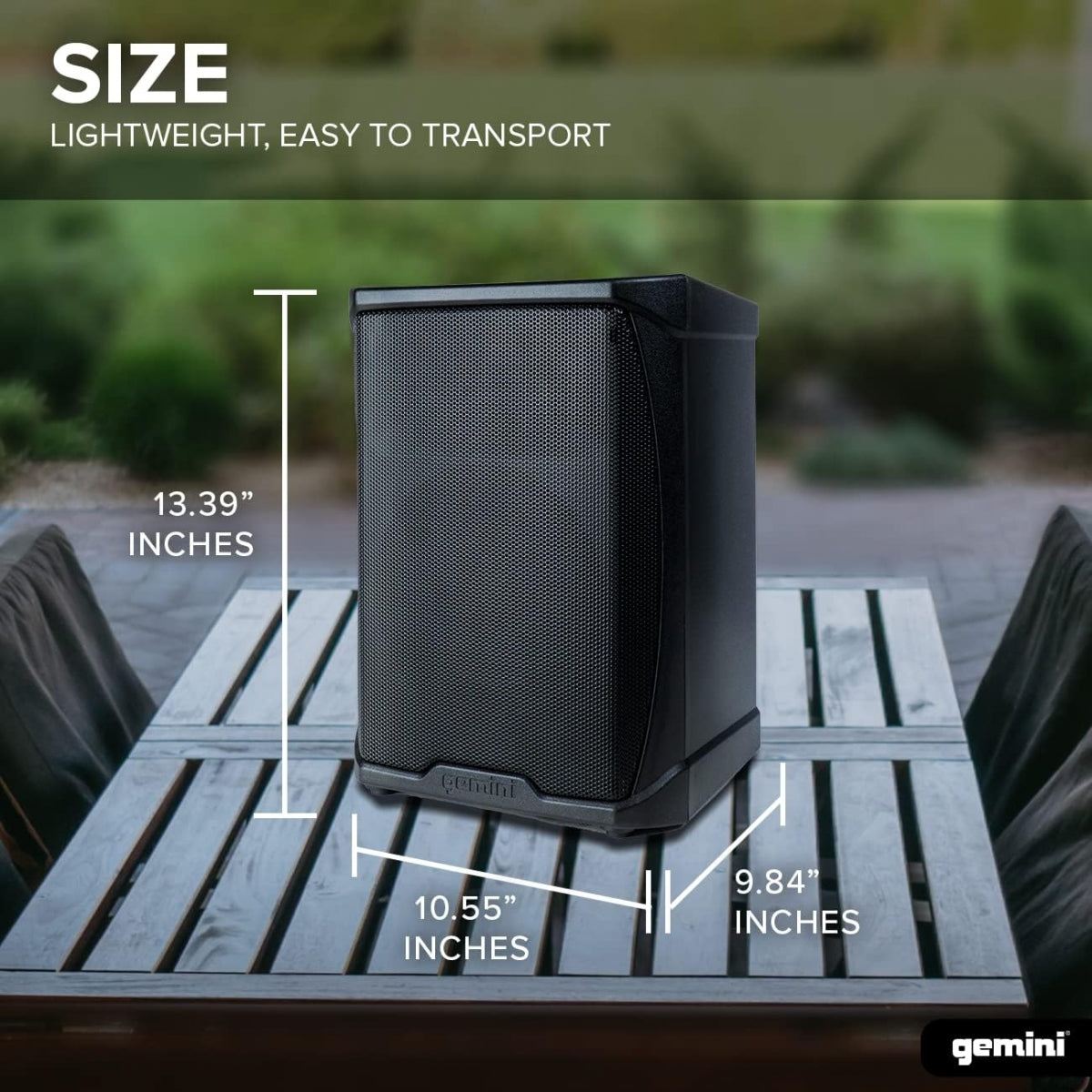 Gemini GPSS-650 aktiv 6,5" PA-høyttaler