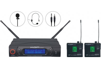 KAM KWM1960 BP V2 Trådløs nakkebøylemikrofon sett