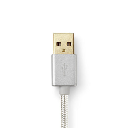 2 i en kabel USB 2.0 Han til USB Micro-B Han / USB-C™ Han  2.00 m Gull belagt
