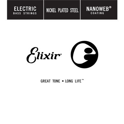 Elixir 15432 5th Medium 130 Taper Wound Enkel bass streng