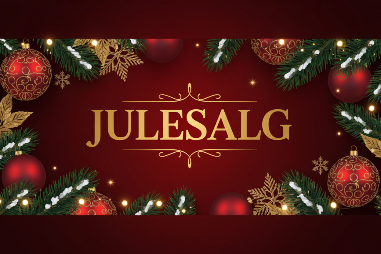 Det skal bare stå julesalg. Ikke noe mer undertekst