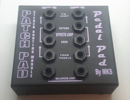 MKS Pedal Pad - Patch Pad -  Stereo Routing Module