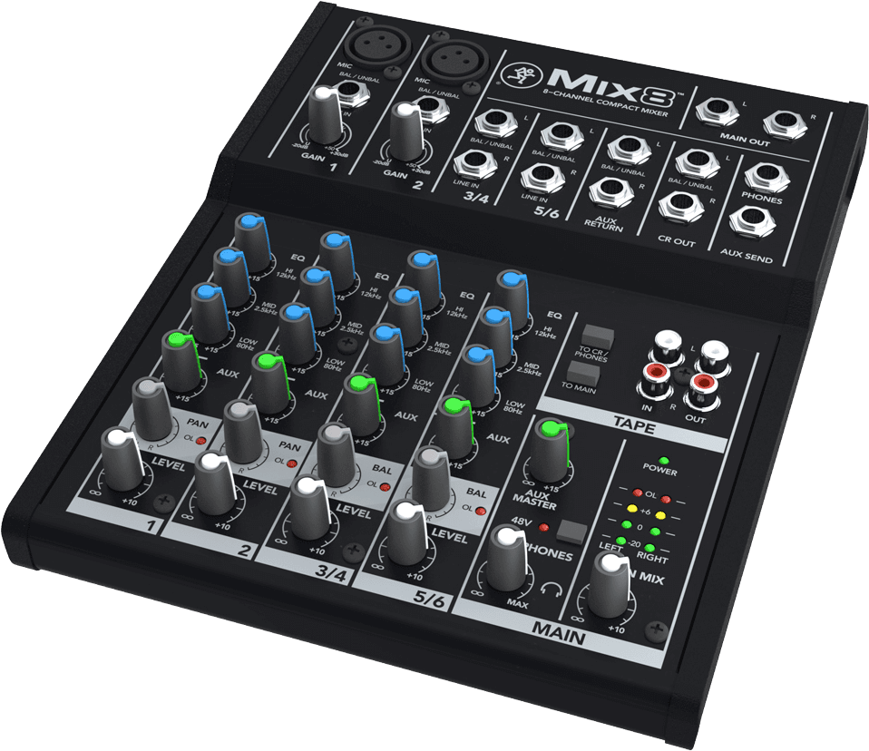 MACKIE MIX8 8-Channel Compact Mixer