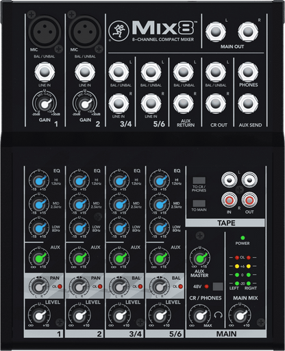 MACKIE MIX8 8-Channel Compact Mixer