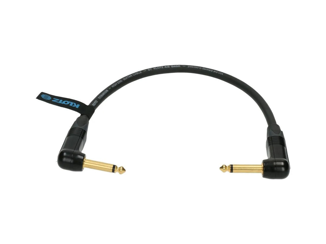 Klotz TI-RR TITANIUM patch cable angled jacks 0,2m